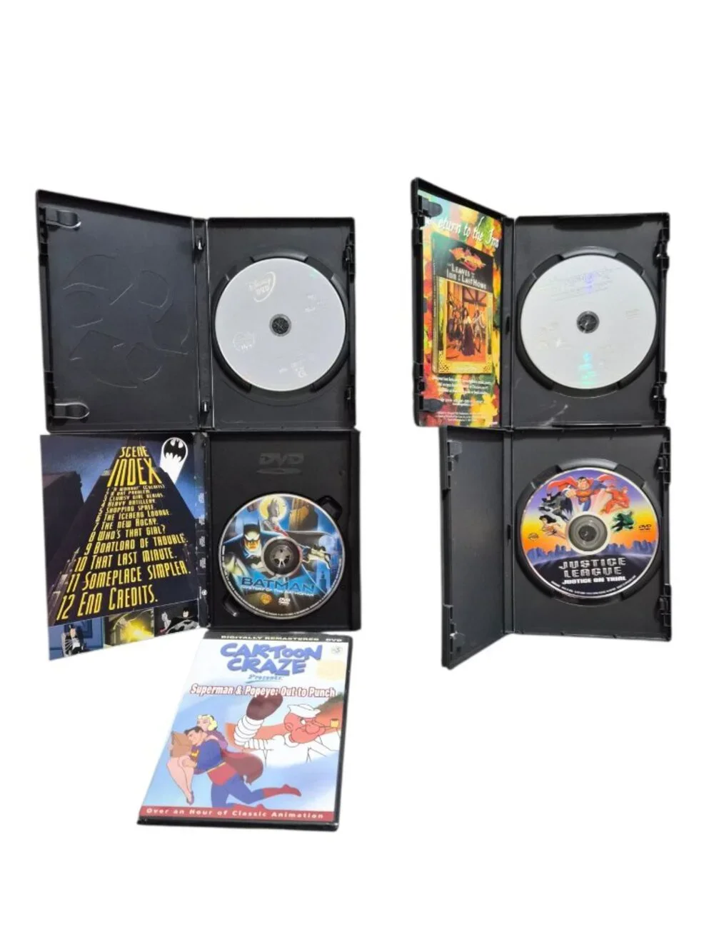 5 Animated Adventure DVD Superman & Popeye, Dungeons & Dragons, Justice League - Picture 3 of 5